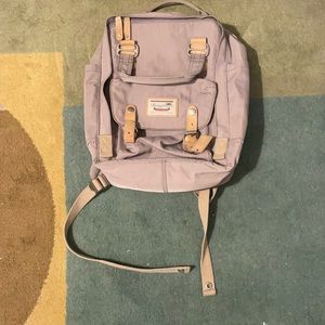 Doughnut backpack lavender and tan